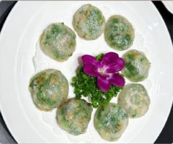 潮汕食府菜单菜品：A2 潮汕煎粉粿 Chaoshan Pan-fried Chive Dumplings
