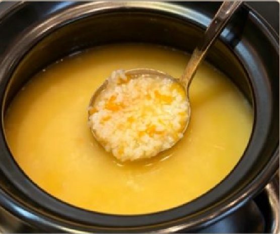 潮汕食府菜单菜品：F3 老式砂锅番薯粥（现煮） Traditional Claypot Sweet Potato Porridge