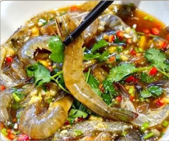 潮汕食府菜单菜品：G1 生腌老虎虾（活） Raw Marinated Live Tiger Prawns