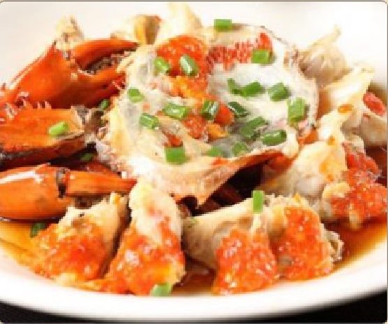 潮汕食府菜单菜品：M10 清蒸膏蟹（活） Steamed Live Roe Crab
