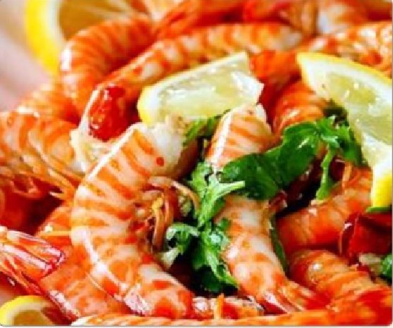 潮汕食府菜单菜品：S11 富贵柠檬老虎虾（活） Fortune Lemon Live Tiger Prawns