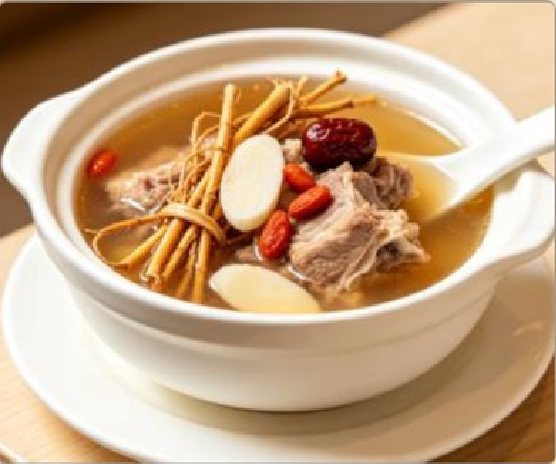 潮汕食府菜单菜品：D3 五指毛桃炖龙骨汤 Five-finger Fig Pork Bone Soup