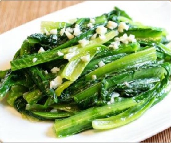 潮汕食府菜单菜品：H2 猪油炒油麦菜 Stir-fried A Choy with Lard