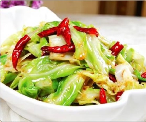 潮汕食府菜单菜品：H7 手撕包菜 Hand-torn Cabbage