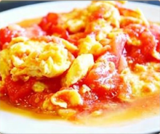潮汕食府菜单菜品：H8 西红柿炒鸡蛋 Tomato and Scrambled Egg